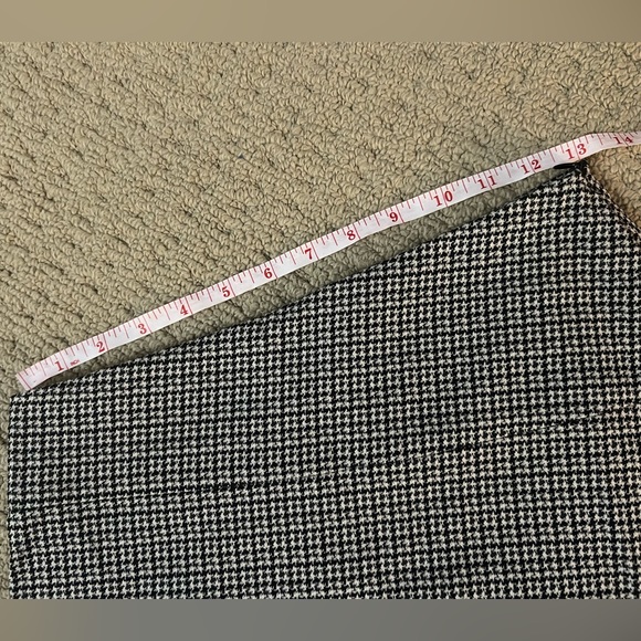 Maje Black White Houndstooth Asymmetric Mini Skirt - Picture 9 of 10